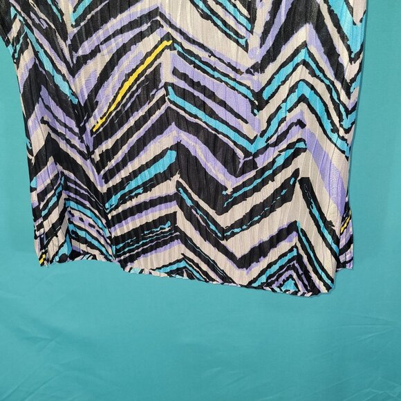 Jamie Sadock Womens Sleeveless Collared Top Size S 100% Polyester Multicolor - Picture 9 of 9